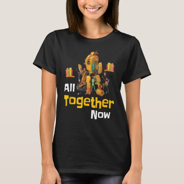 All Together Now Summer Reading Program 2023  Book T-Shirt (Front)