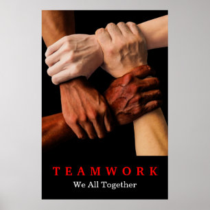 All Together Teamwork Motivational Inspirational Poster