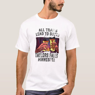 All Trails Lead To Booze Taylors Falls Camping Min T-Shirt