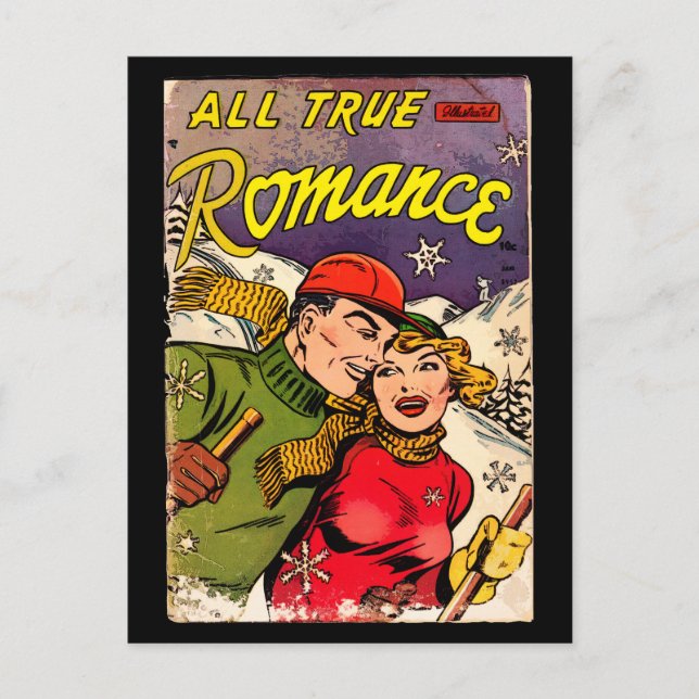 All True Romance #3 - Vintage Comic Book Postcard (Front)