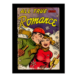 All True Romance #3 - Vintage Comic Book Poster