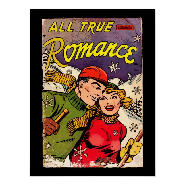 All True Romance #3 - Vintage Comic Book Poster (Front)