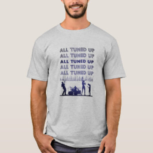 All tuned up rock band large text T-Shirt