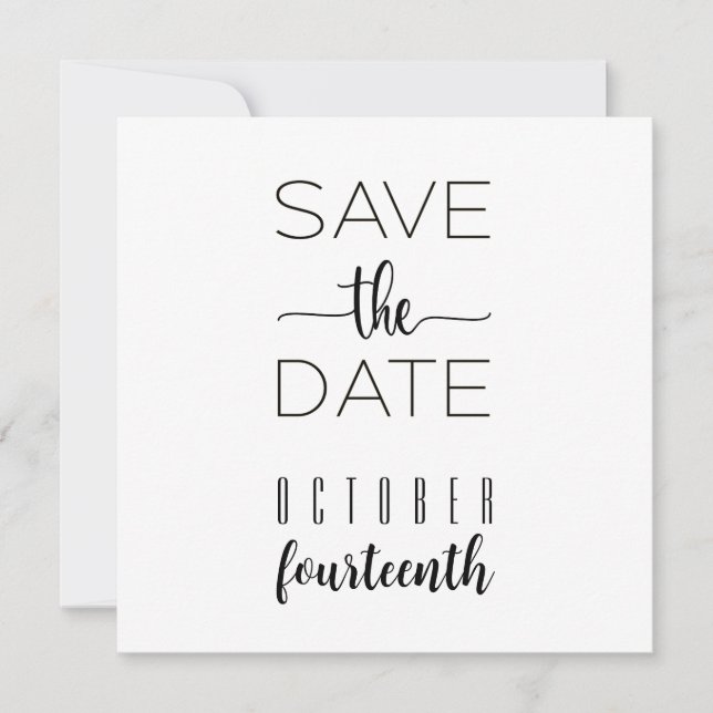 All Type Save the Date Template (Front)