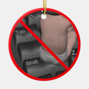 ALL UPPERCASE PROHIBITED! CERAMIC TREE DECORATION