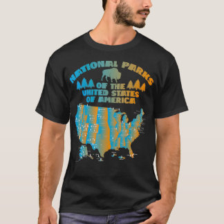 All US National Park Tshirt Hiking and Camping Par