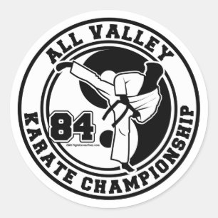 All Valley Karate Championship Classic Round Sticker