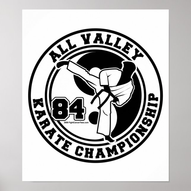All Valley Karate Championship Poster (Front)