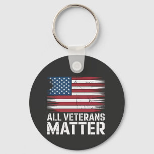 All Veteran Matter American 4th Of July Patriotic  Key Ring