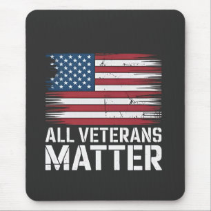 All Veteran Matter American 4th Of July Patriotic Mouse Pad