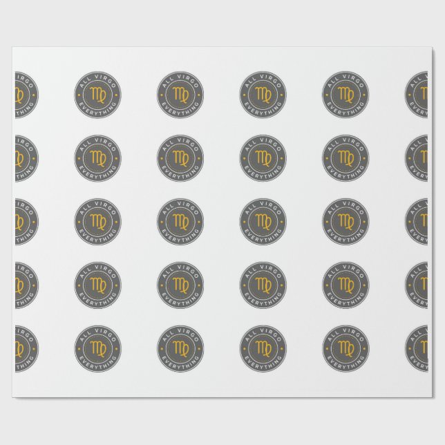 All Virgo Everything Signature Pattern Wrapping Pa Paper (Flat)