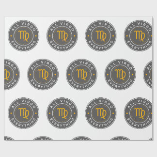 All Virgo Everything Signature Pattern Wrapping  Paper