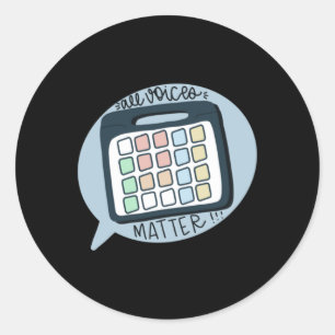 All Voices  Classic Round Sticker