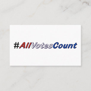 All Votes Count Business Cards