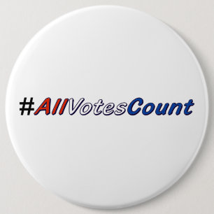 All Votes Count, Pin on Buttons