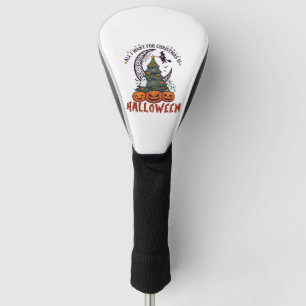 All Want Christmas Halloween Tree Pumpkins Ghosts_ Golf Head Cover