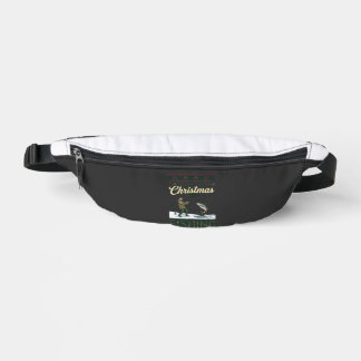 All Want Christmas Is Fishing Fisherman Fish Snowf Bum Bags