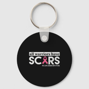 All Warriors Have Scars Breast Cancer Awareness Wa Key Ring