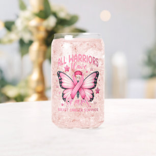All Warriors Have Scars Breast Cancer Survivor Can Glass