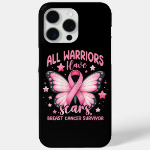 All Warriors Have Scars Breast Cancer Survivor iPhone 15 Pro Max Case