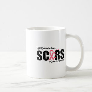 All Warriors Have Scars Breast Cancer Survivor Fig Coffee Mug