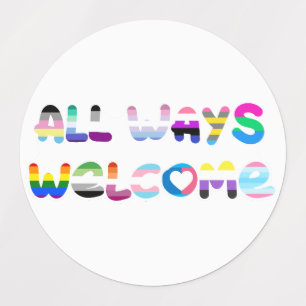 All Ways Welcome LGBTQIA+ inclusivity queer pride