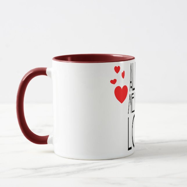 all we need is love mug (Left)