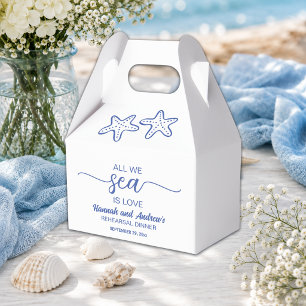 All we Sea is Love Starfish Rehearsal Dinner   Favour Box