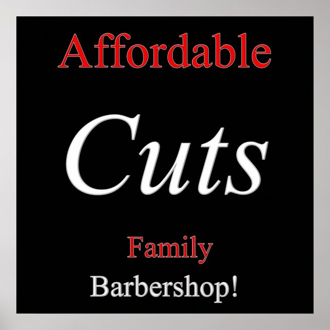 All Week Haircut Sale Poster Matte (Front)