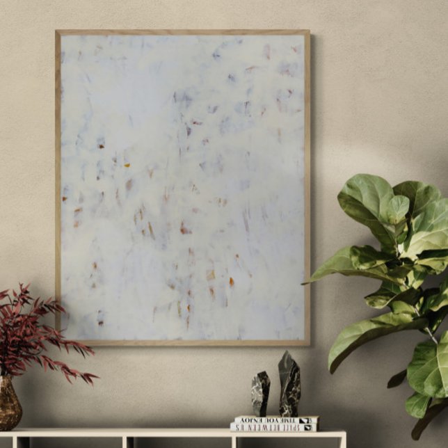All White Abstract Wall Art Painting Art Print (Creator Uploaded)