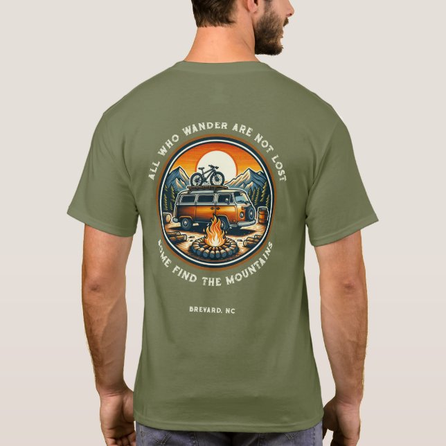 All Who Wander Are Not Lost - Camping T-Shirt (Back)