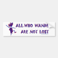 All Who Wander Bumpersticker
