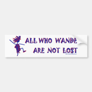 All Who Wander Bumpersticker Bumper Sticker