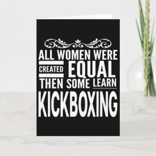 All Women Learn Kickboxing Martial Arts Girl Fight Card