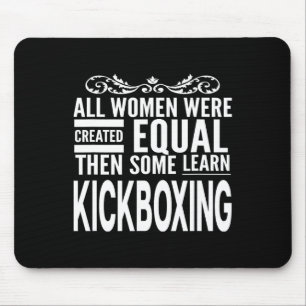 All Women Learn Kickboxing Martial Arts Girl Fight Mouse Pad