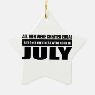 All women were created equal July designs Ceramic Ornament