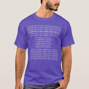 All Work and No Play Classic Horror Movie vintage T-Shirt