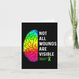 All Wounds Are Visible - Mental Health Awareness Card