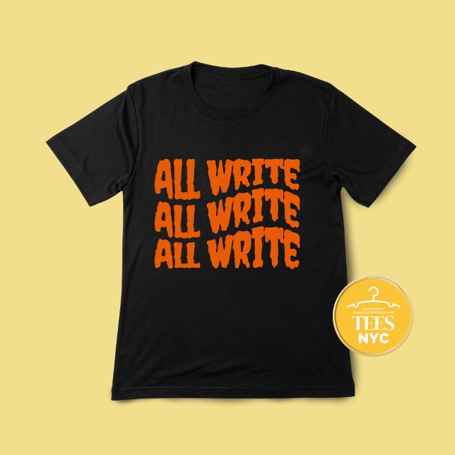 All Write Funny Halloween Author  Tri-Blend Shirt (Creator Uploaded)