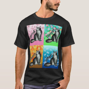 all year black and white maine coon T-Shirt