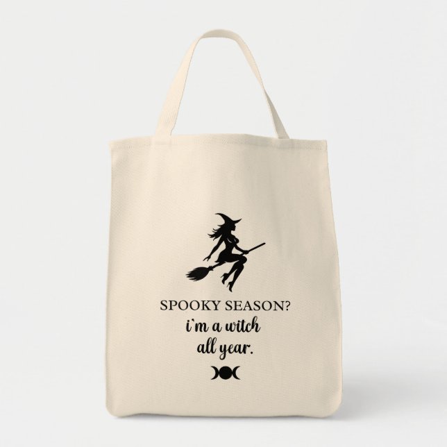 all year witch • witchcraft graphic ||  tote bag (Front)