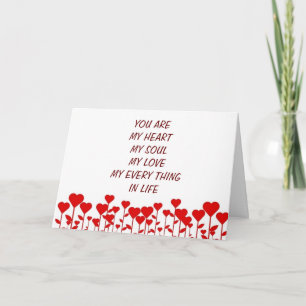 "ALL" YOU ARE TO ME ON VALENTINE'S DAY/EVERY DAY HOLIDAY CARD