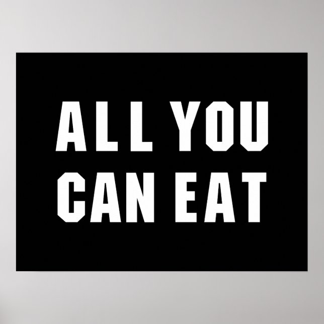 ALL YOU CAN EAT POSTER (Front)