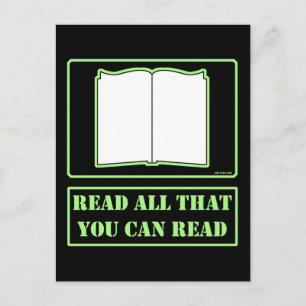 All You Can Read Postcard