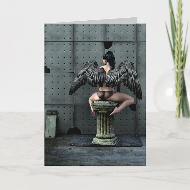 All You Get Gothic Art Greeting Card (Front)