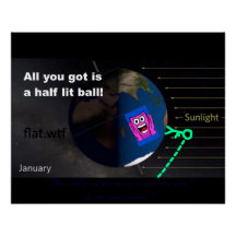 All you got is a half lit ball! Poster