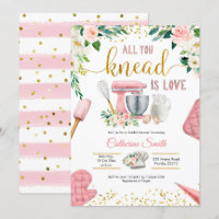 All You Knead is Love Bridal Shower Invitation