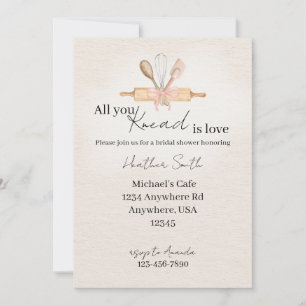 All You Knead Is Love Invitation