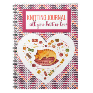 All You Knit Is Love Knitting  Notebook