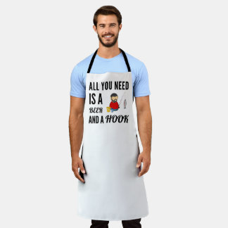 All You Need Is A Beer And A Hook Fishing Apron